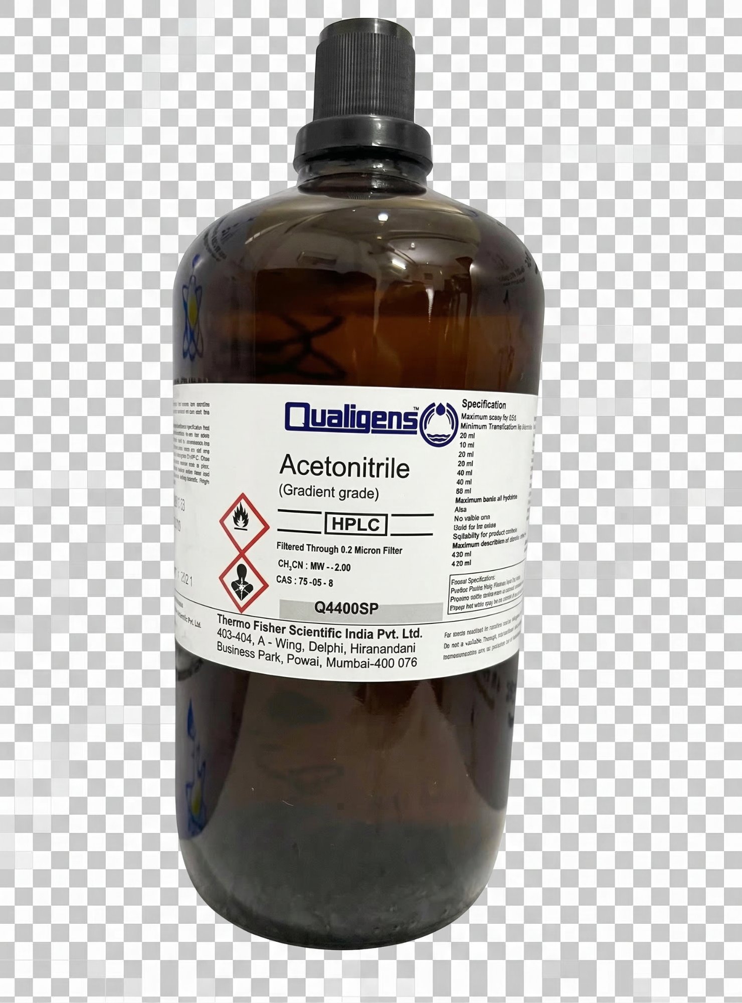HPLC Solvents — Qualigen Acetonitrile